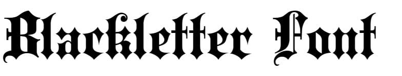 Blackletter Font Free