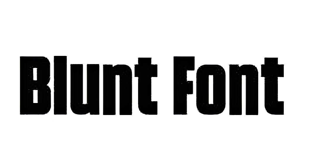 Blunt regular font Free