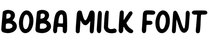 Boba Milk Font free