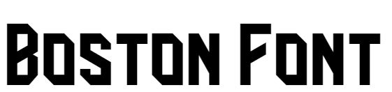 Boston Font download