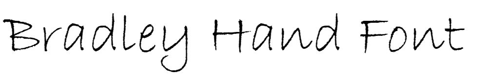 Bradley Hand Font Free