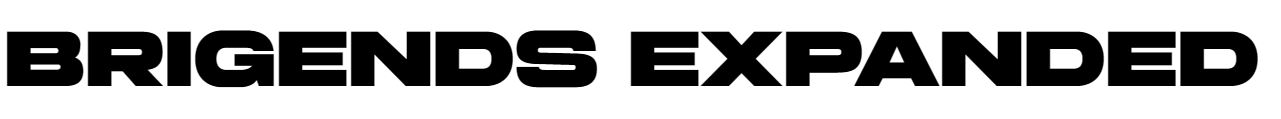 Brigends Expanded font free