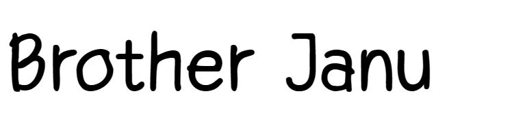 Brother Janu font free