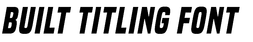 Built Titling Font Free