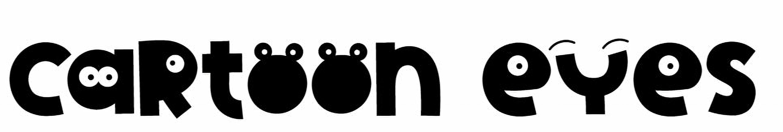 Cartoon eyes Font Free