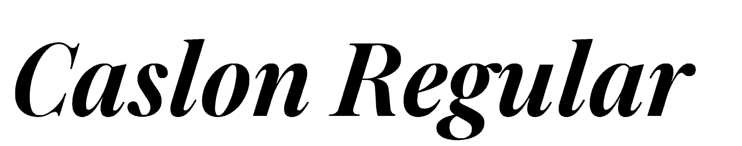 Caslon Regular Font Free