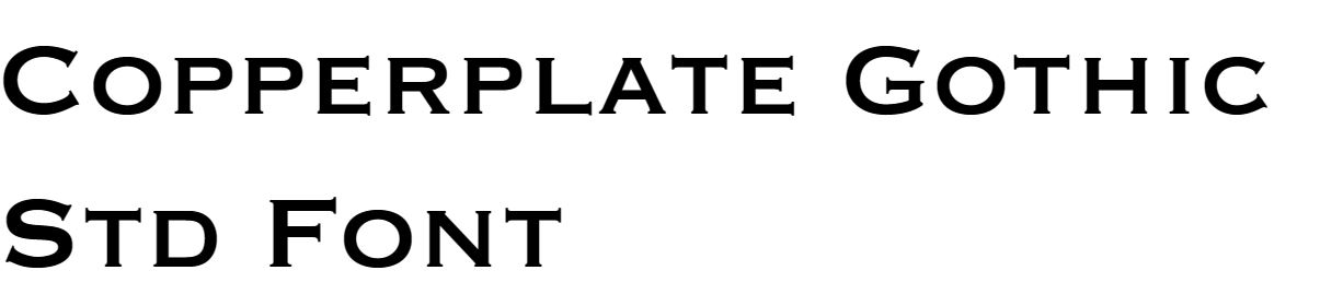 Copperplate Gothic Font free