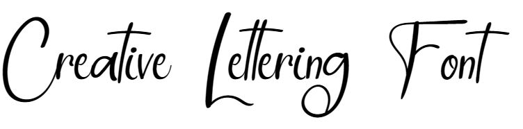 Creative Lettering Font free