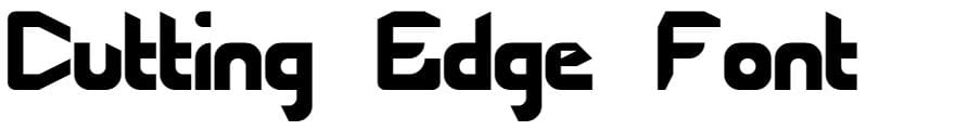 Cutting Edge Font free