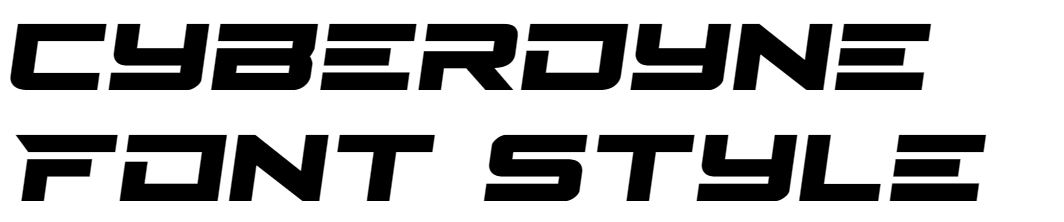 Cyberdyne Font free