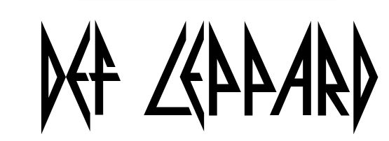 Def Leppard font free , Pyritet