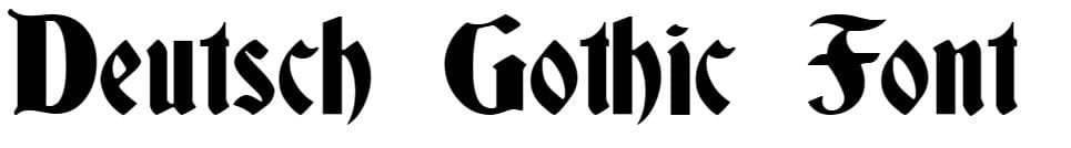 Deutsch Gothic Font Free