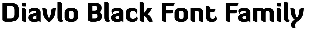 Diavlo Black Font free