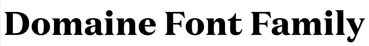 Domaine Font Family free