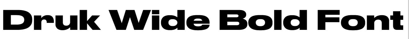 Druk Wide Bold Font free, Druk Wide