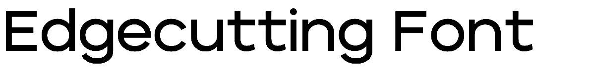 Edgecutting Font free