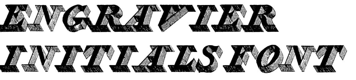 Engravier Initials Font free