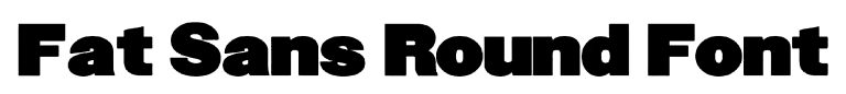Fat Sans Round Font free
