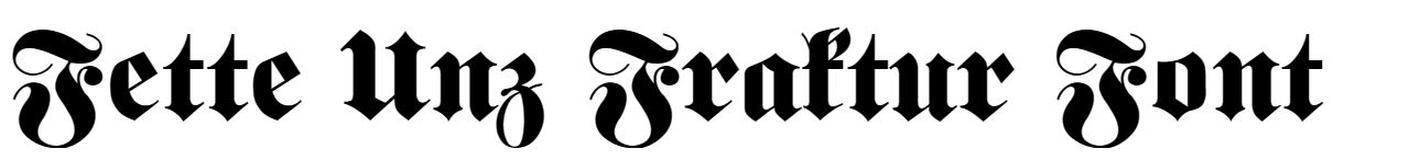 Fette Unz Fraktur Font free