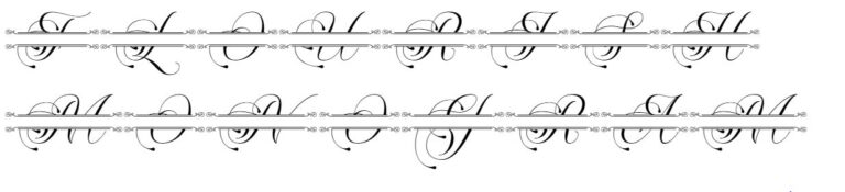 Flourish Monogram font free free