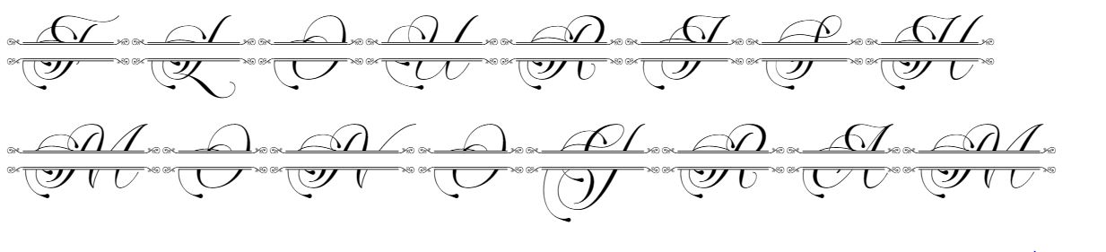 Flourish Monogram font free free
