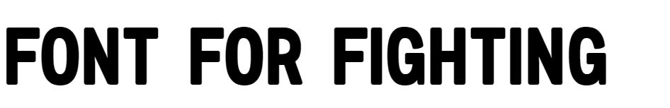 Font For Fighting font free