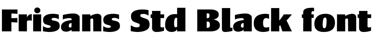 Frisans Std Black font free Free Starboy