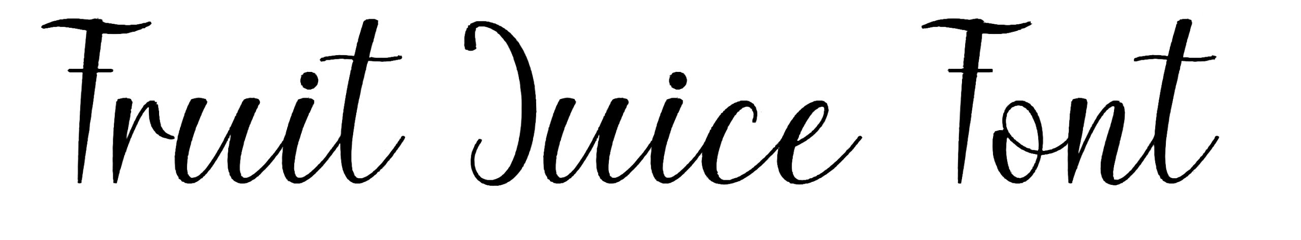 Fruit Juice Font Free