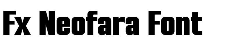 Fx Neofara Font Free