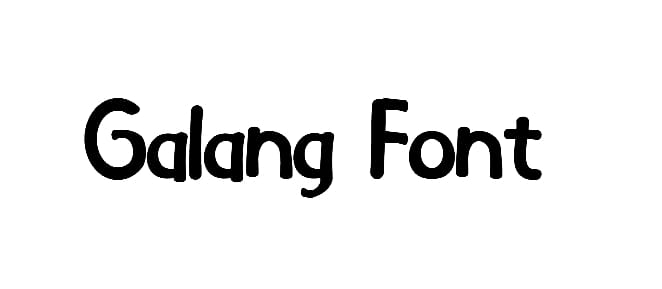 Galang Font free
