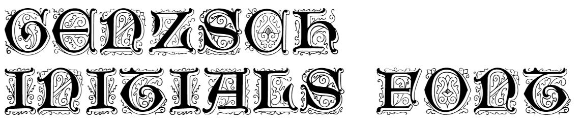 Genzsch Initials font free