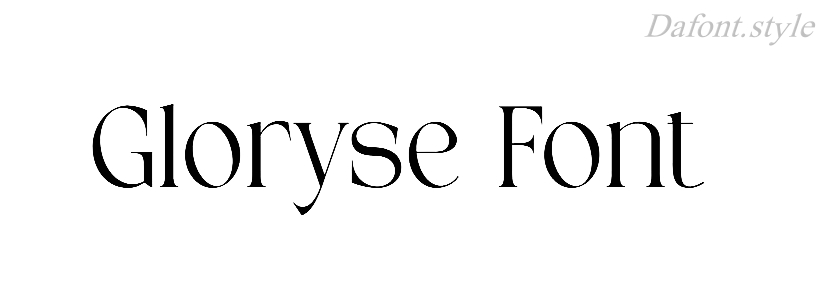 Gloryse Font free