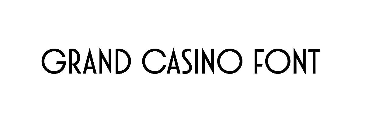 Grand Casino Font free download