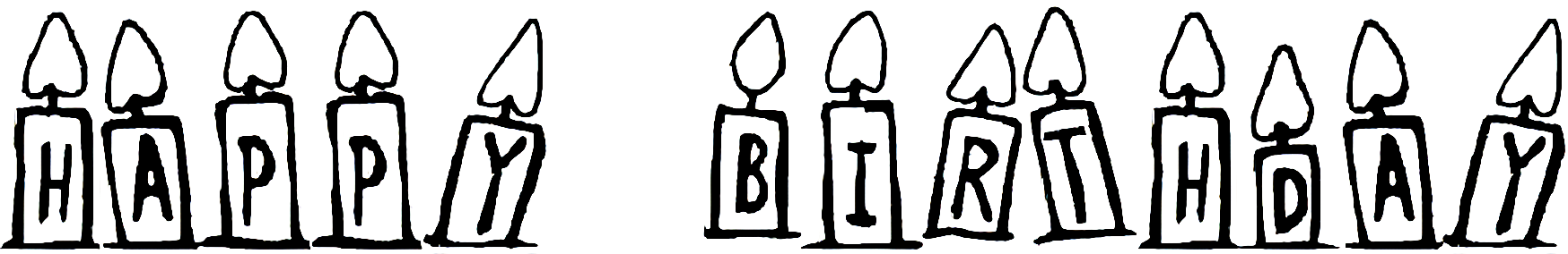 Happy Birthday Candle Font free