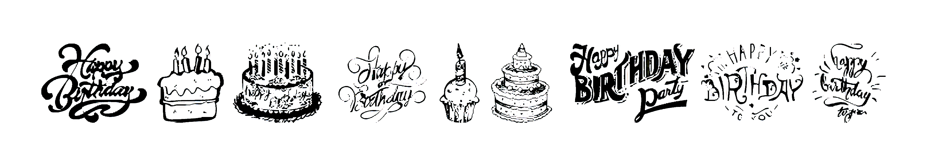 Happy Birthday wish Font free