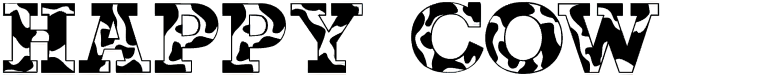 Happy Cow Font free
