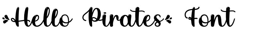 Hello Pirates Font free