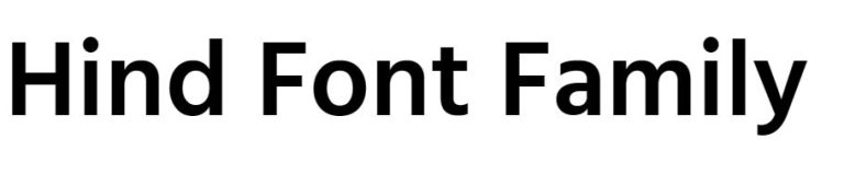 Hind Font free download