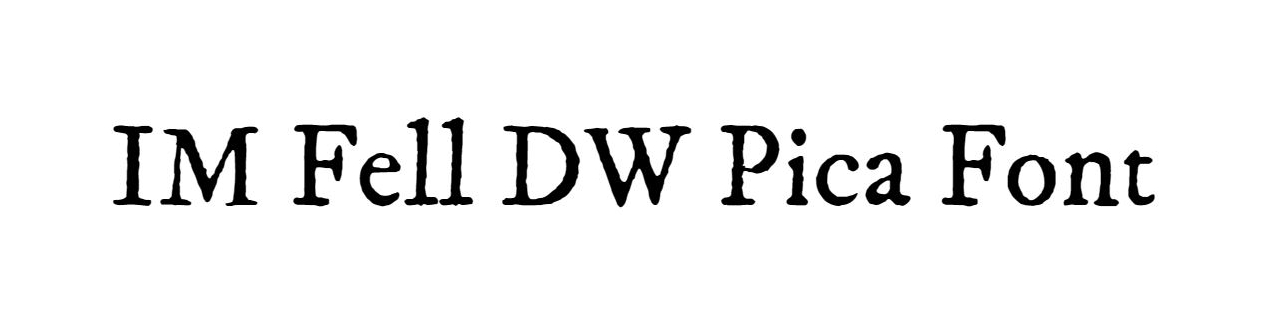 IM Fell DW Pica Font free download