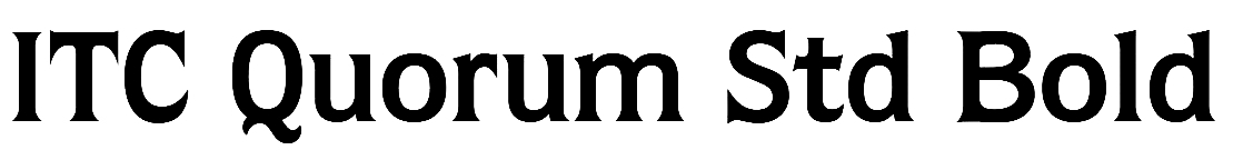 ITC Quorum Std Bold font free