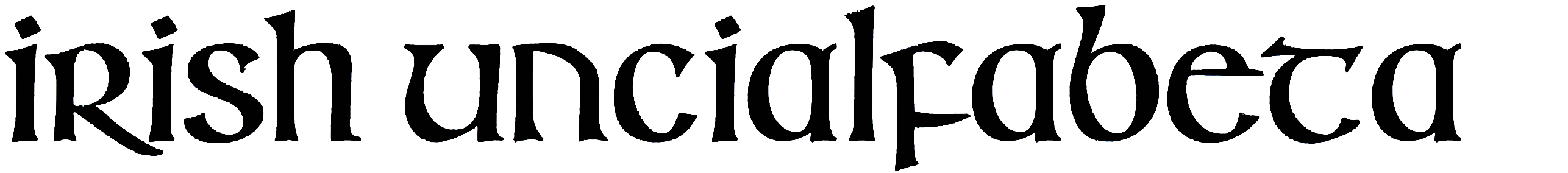Irish Uncialfabeta Font Free