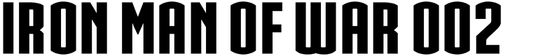 Iron Man Of War 002 NCV Font free