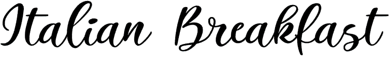 Italian Breakfast font free