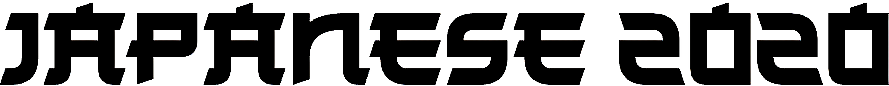 Japanese 2020 Font Free