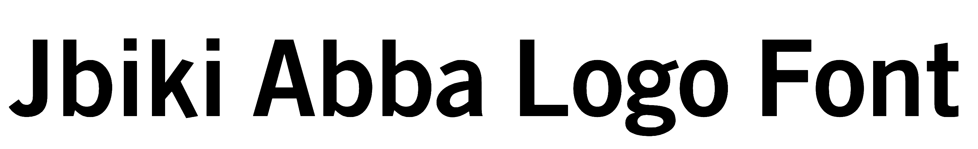 Jbiki Abba logo font Free