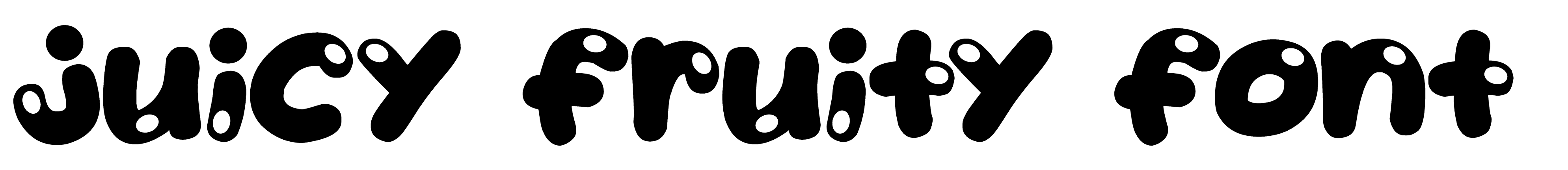 Juicy Fruity font Free