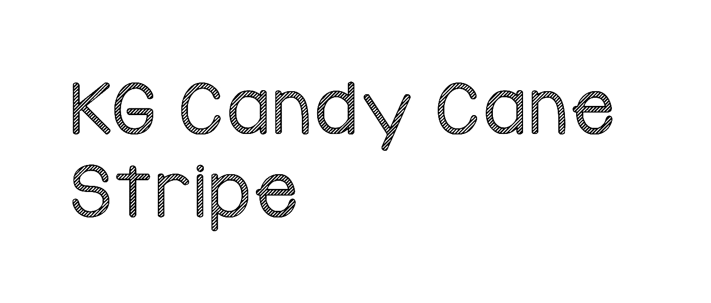 KG Candy Cane Stripe Font Download