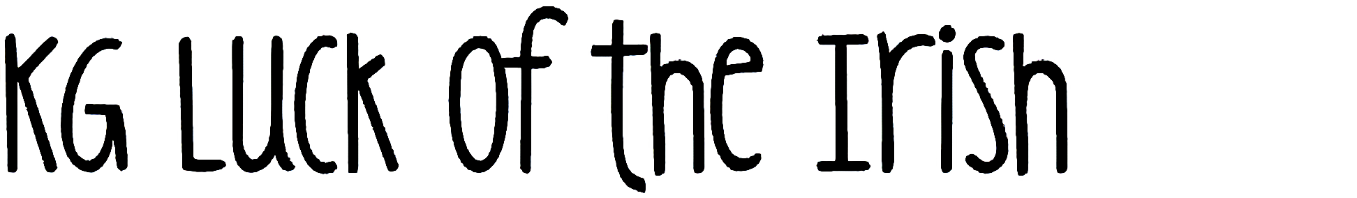 KG Luck of the Irish font Free