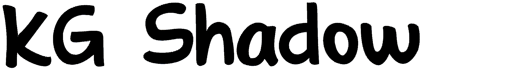 KG Shadow font free