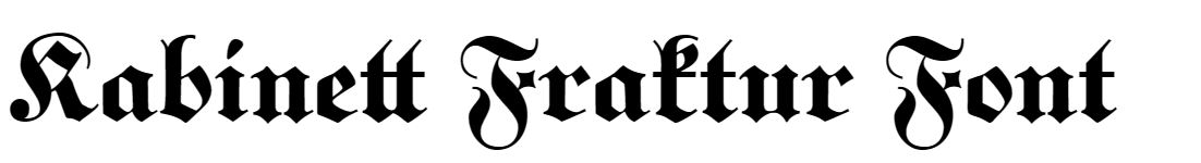 Kabinett Fraktur Font free